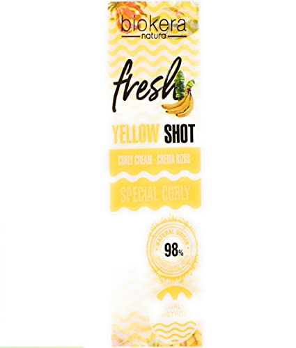 SALERM - Activador de Rizos en Crema - Curly Cream Yellow Shot - 300 ml - Biokera Fresh - Rizos Definidos - Hidratación Profunda del Cabello - Elimina el Encrespamiento - Sin Sulfatos ni Parabenos