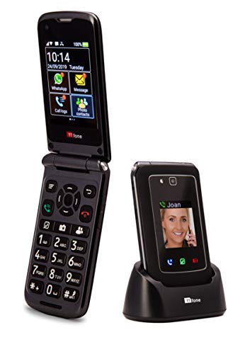 TTfone Titan TT950 Whatsapp 3G Pantalla táctil Senior Big Button Flip Teléfono móvil: fácil y fácil de Usar (Solo teléfono)