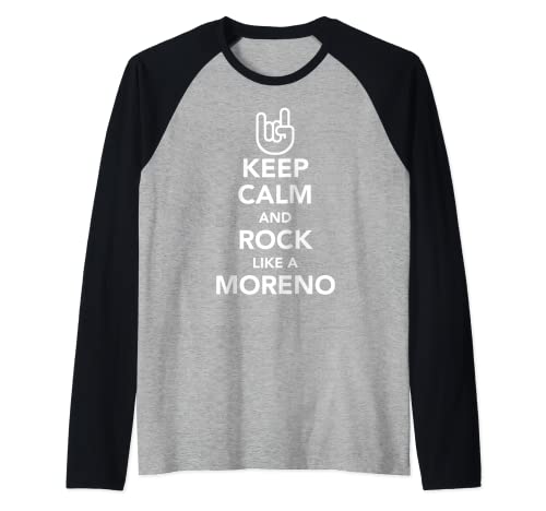 Mantener la calma y el rock como un Oktoberfest de Moreno Camiseta Manga Raglan