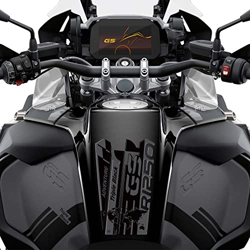 labelbike - Pegatina 3D Protector de Depósito Compatible con Depósito de Moto BMW R 1250 GS Adventure Triple Black 2020-2022