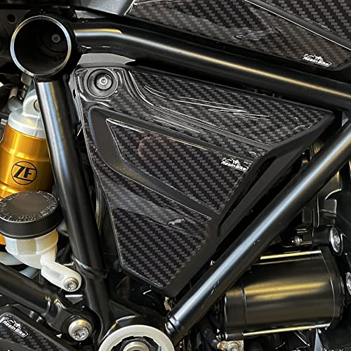 Resin Bike Adhesivos de Moto Compatibles con Bmw R 1250 GS - GS Adventure 2021-2023. Protecciones Laterales Caja de Filtro Moto de Choques y Arañazos. Par de Adhesivos 3D Resinados